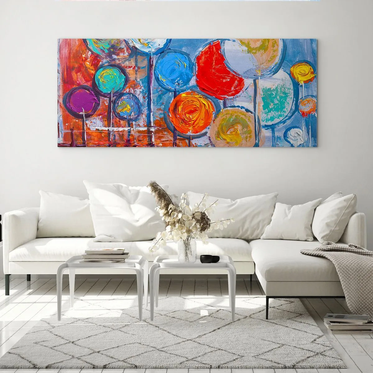 Obraz na skle - Zázraky na tyči - 90x30 cm