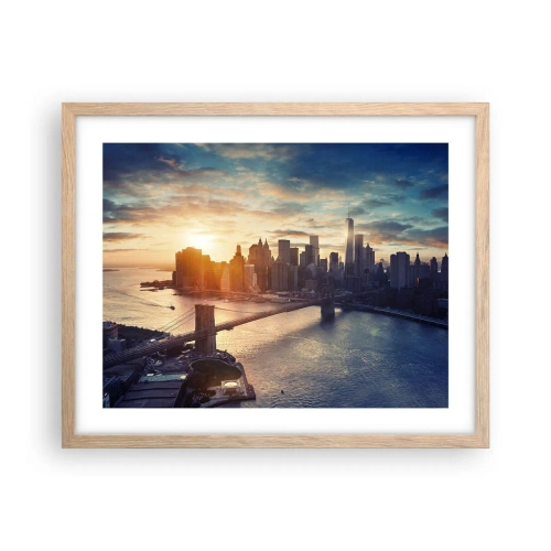 Plakát v rámu světlý dub - Pomník kultury Západu - 50x40 cm