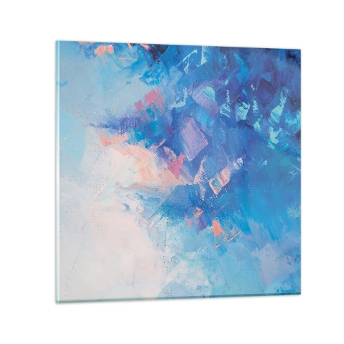 Obraz na skle - Zimní abstrakce - 40x40 cm
