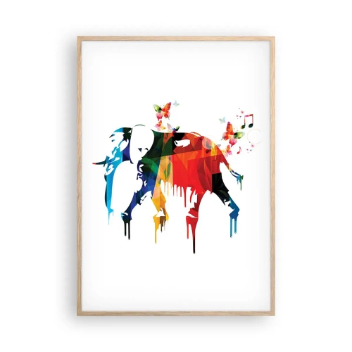 Plakát v rámu světlý dub - Tančit může každý - 70x100 cm