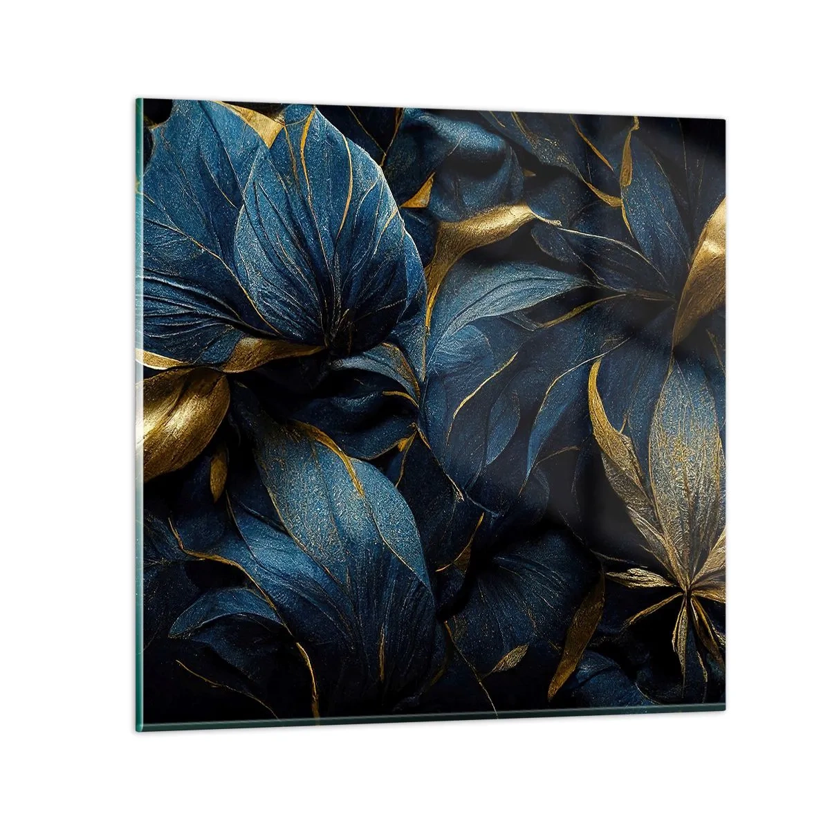 Obraz na skle - Podšívané zlatem - 70x70 cm