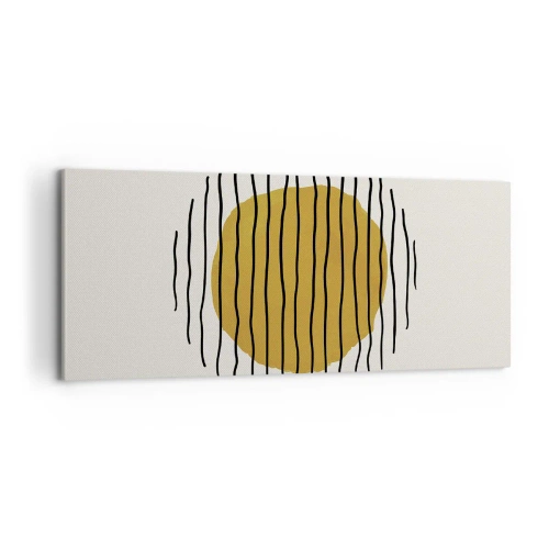 Obraz na plátně - Abstrakce chvějící se žárem - 100x40 cm