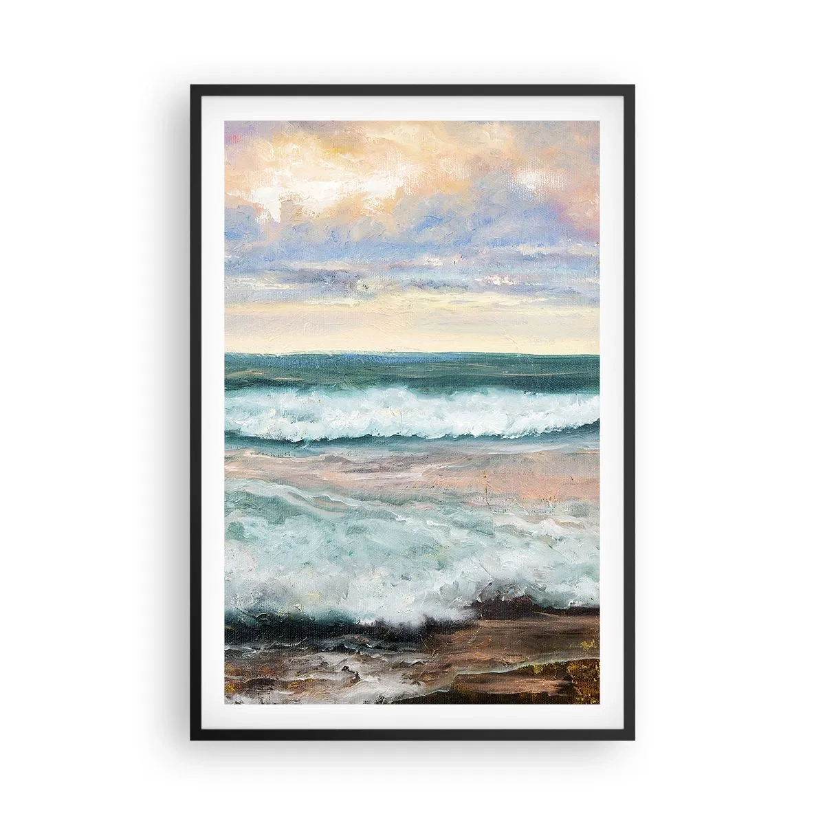 Plakát v černém rámu - Tady uhladíš duši - 61x91 cm