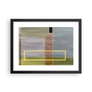 Plakát v černém rámu - Jednoduše a v klidu - 40x30 cm