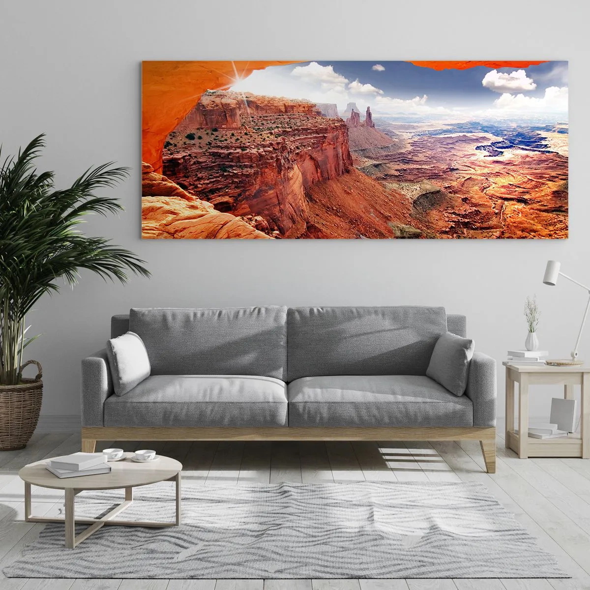 Obraz na skle - Vytesané samotnou přírodou - 90x30 cm