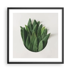 Plakát v černém rámu - Neukojitelná zvědavost - 50x50 cm