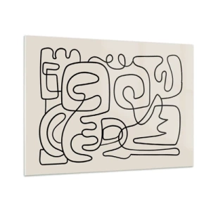 Obraz na skle - Podle stopy - 100x70 cm