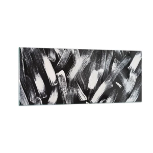 Obraz na skle - Abstrakce v industriálním duchu - 100x40 cm
