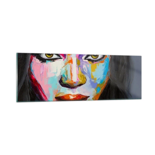 Obraz na skle - Nejde odtrhnout oči - 90x30 cm