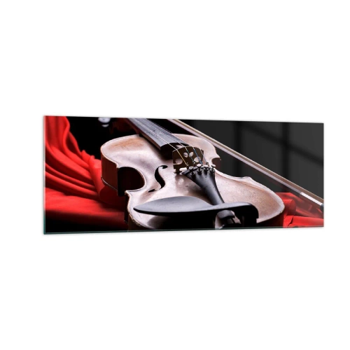 Obraz na skle - Hudba pocitů - 140x50 cm