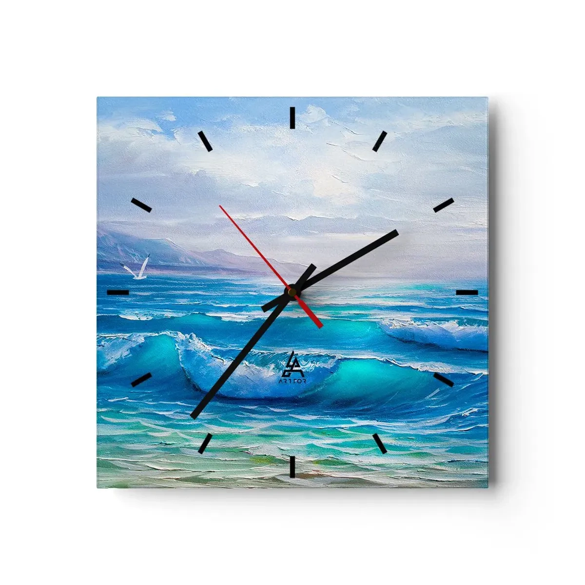Nástěnné hodiny - Přináší ukojení - 30x30 cm