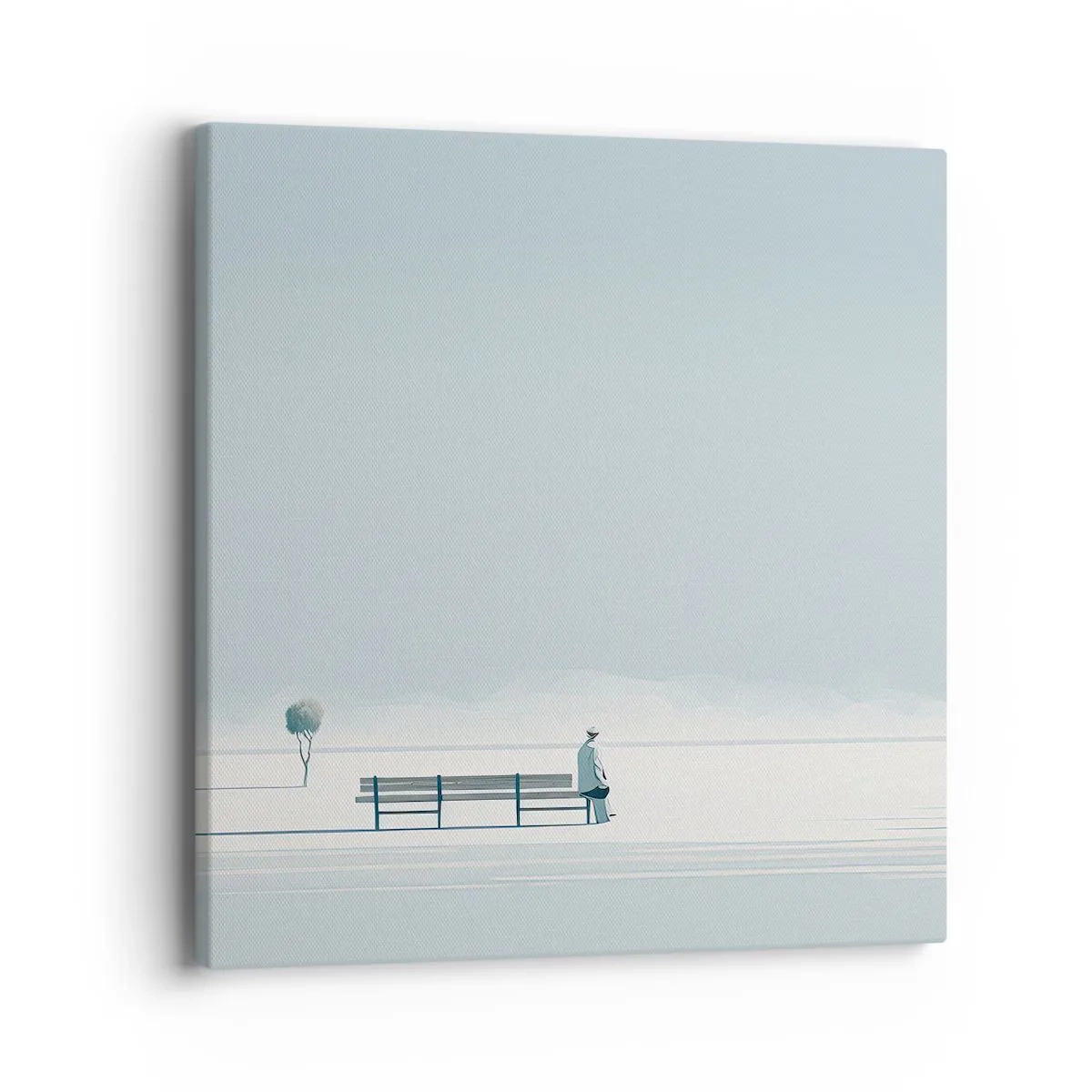 Obraz na plátně - Ano, čekám. - 40x40 cm