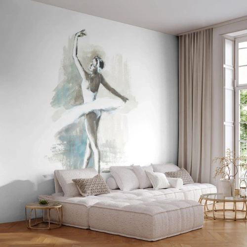 Fototapeta Samolepicí Deluxe Sticker - Zakletá do labutě - Balerína, Tanec, Balet - 350x256 cm