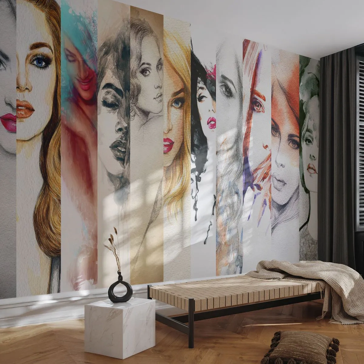 Fototapeta Premium Canvas - A vždy jsi to TY - Žena, ženská tvář, Portrét - 500x350 cm