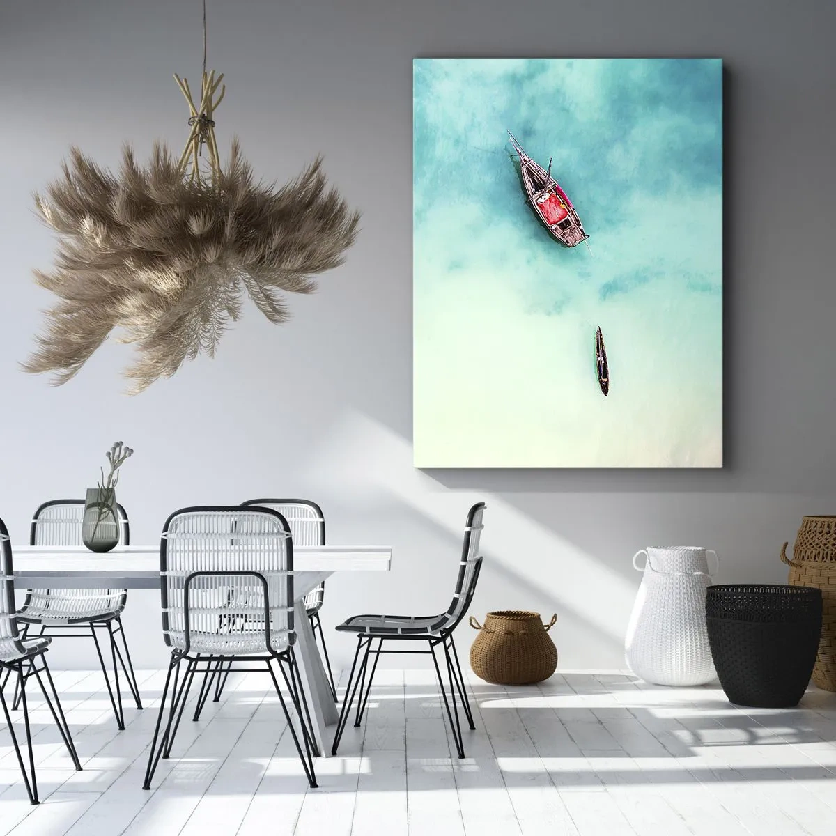 Obraz na plátně - Protože na plážích Zanzibaru, když je přebytek vody… - 50x70 cm