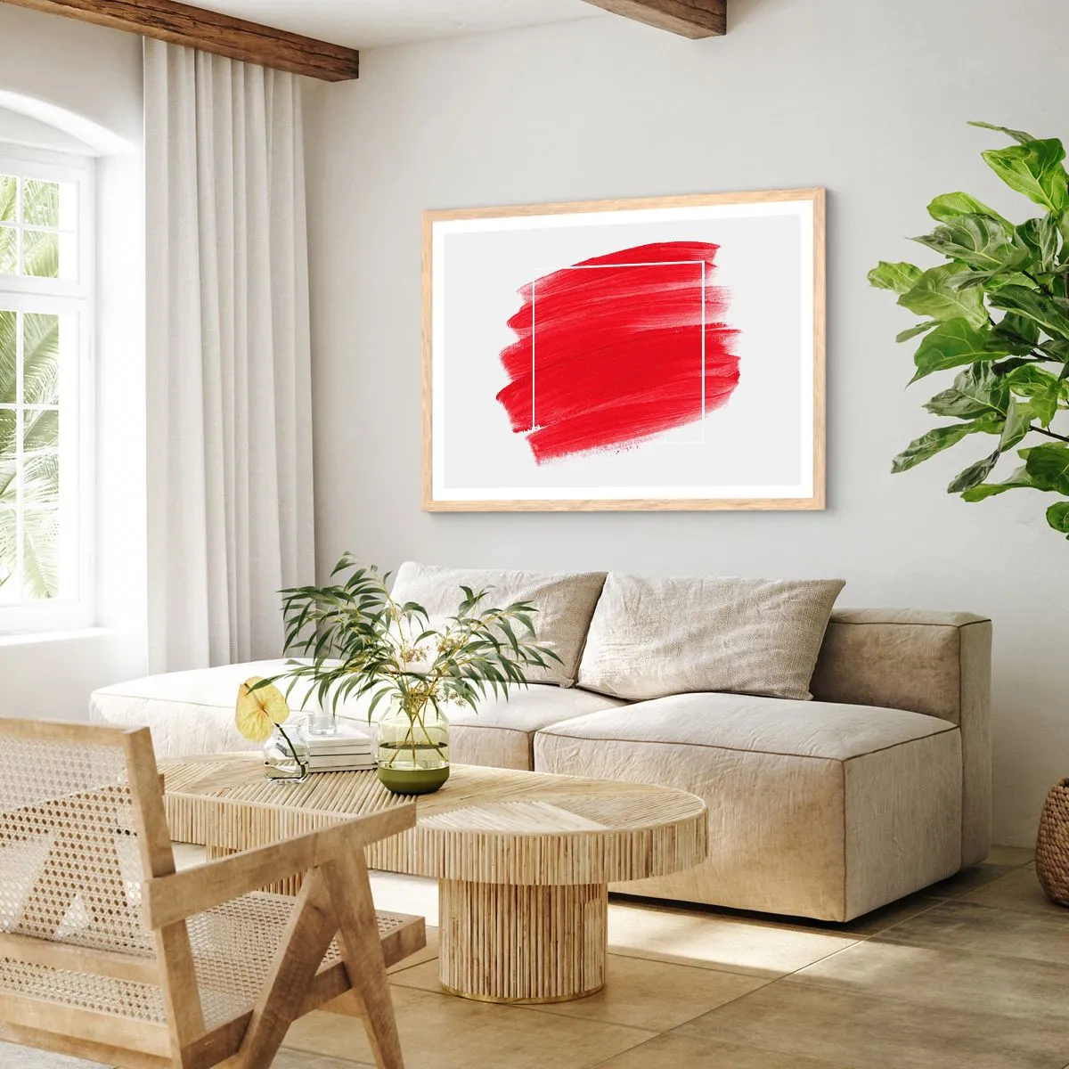 Plakát v rámu světlý dub - Mimo rám - 70x50 cm