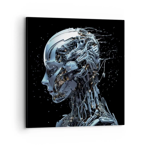 Obraz na plátně - Technologie je žena - 70x70 cm