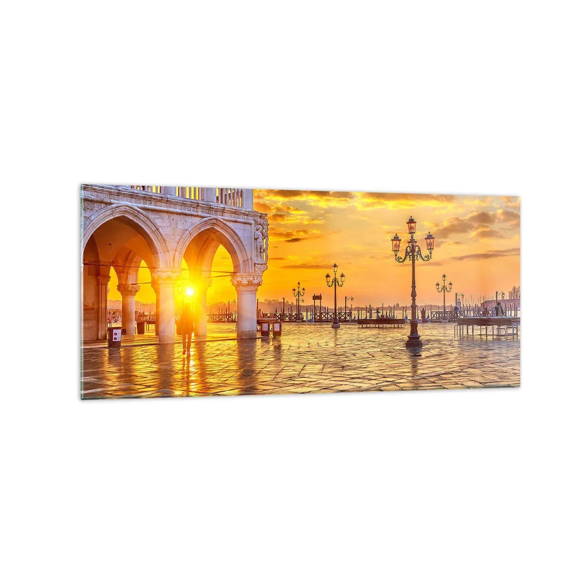 Obraz na skle - Kde jsou všichni? - 120x50 cm