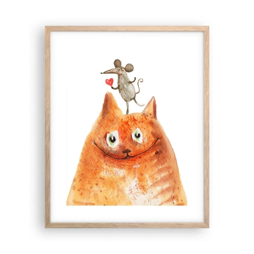 Plakát v rámu světlý dub - Paradoxy lásky - 40x50 cm