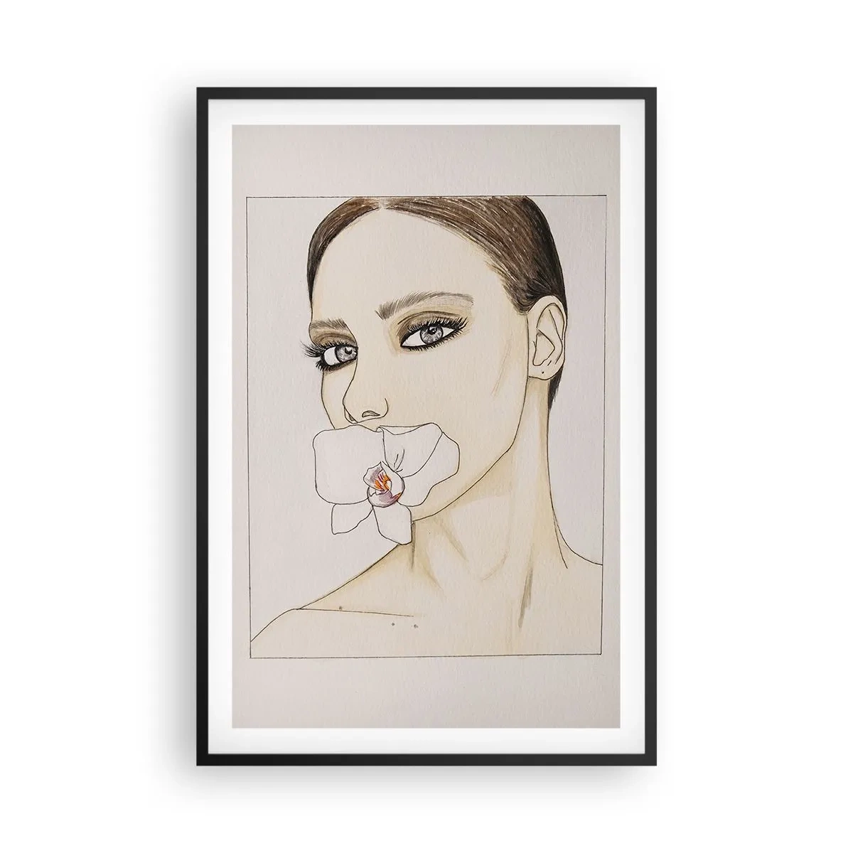 Plakát v černém rámu - Symbol elegance a krásy - 61x91 cm
