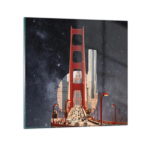 Obraz na skle - Vždy uprostřed - 60x60 cm