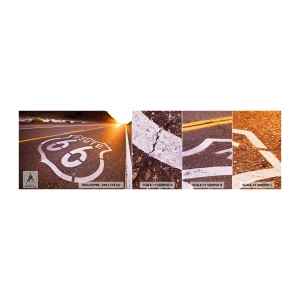 Fototapeta Vzorek Standard Eco - Slavná silnice 66 - USA, Automobilový průmysl, Cesta 66 - 100x30 cm