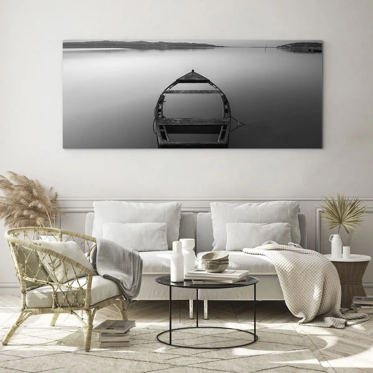 Obraz na skle - Stesk a melancholie - 120x50 cm