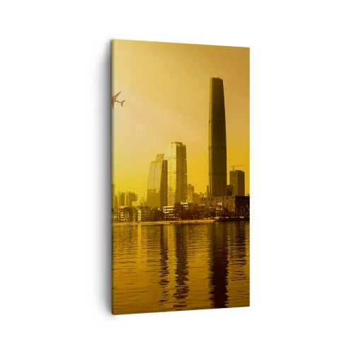 Obraz na plátně - Zlaté město - 45x80 cm