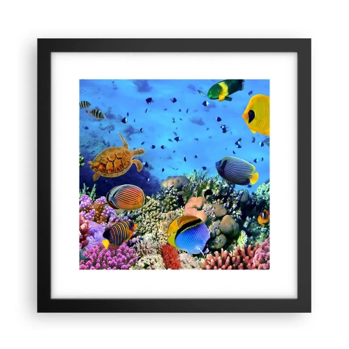 Plakát v černém rámu - Co víme o životě… - 30x30 cm