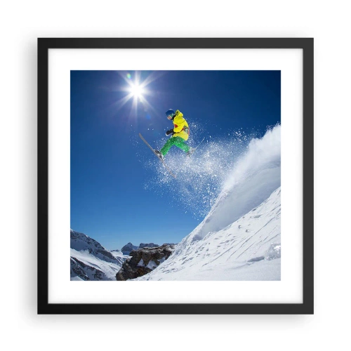 Plakát v černém rámu - Tančící s horami - 40x40 cm