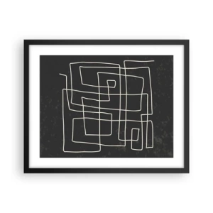 Plakát v černém rámu - Není to tak jednoduché - 50x40 cm