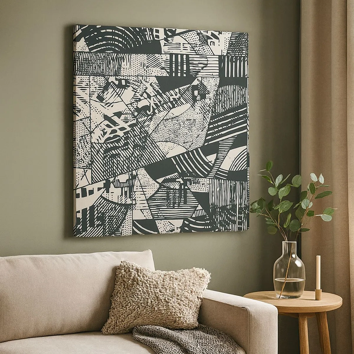 Obraz na plátně - Dynamika současnosti - 30x30 cm