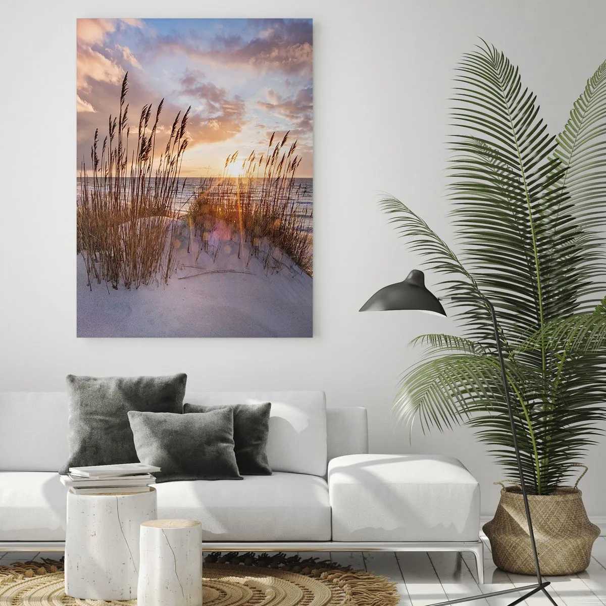 Obraz na skle - Rozloučení se sluncem a větrem - 50x70 cm