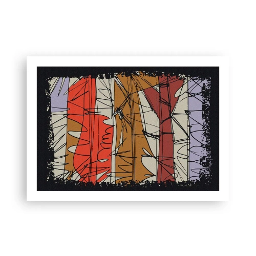 Plakát - Spontánní kompozice - 70x50 cm