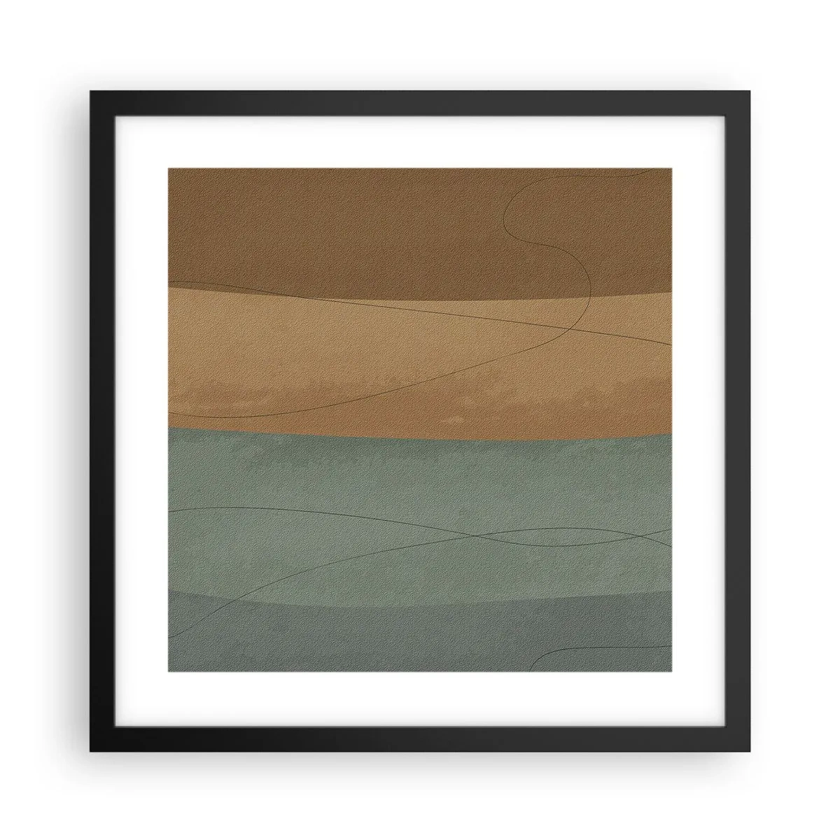 Plakát v černém rámu - Horizontální kompozice - 40x40 cm