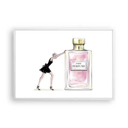 Plakát v bílém rámu - Podstata ženskosti - 100x70 cm