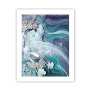Plakát - Proudy modré - 40x50 cm