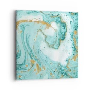 Obraz na plátně - Pod velkou vlnou z epochy Edo - 40x40 cm