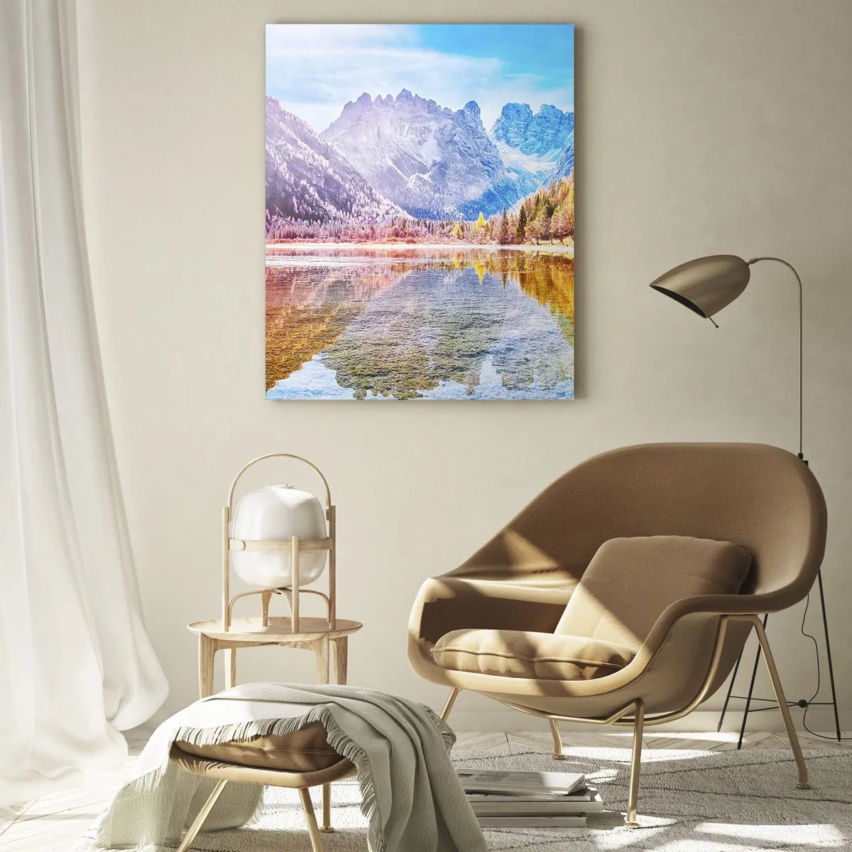 Obraz na skle - A v horách už je podzim - 50x70 cm