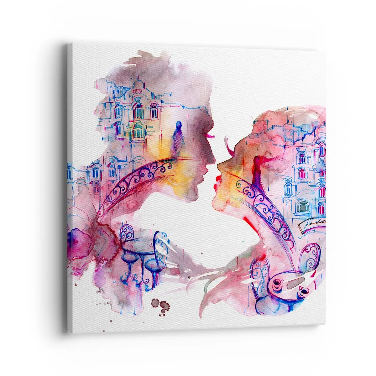 Obraz na plátně - Tajemný most vzdychání - 40x40 cm