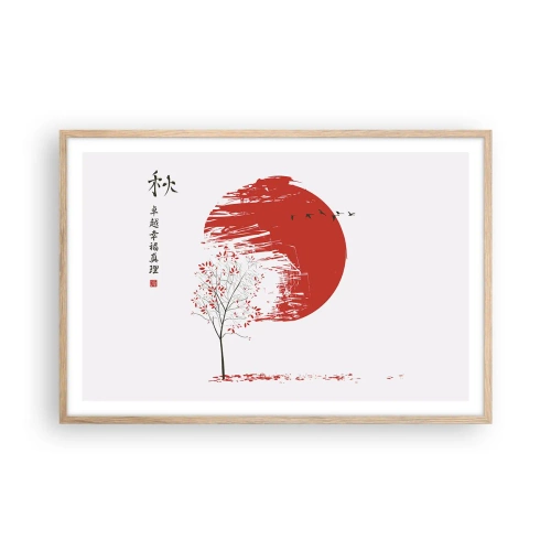 Plakát v rámu světlý dub - Znáte tuto zemi? - 91x61 cm