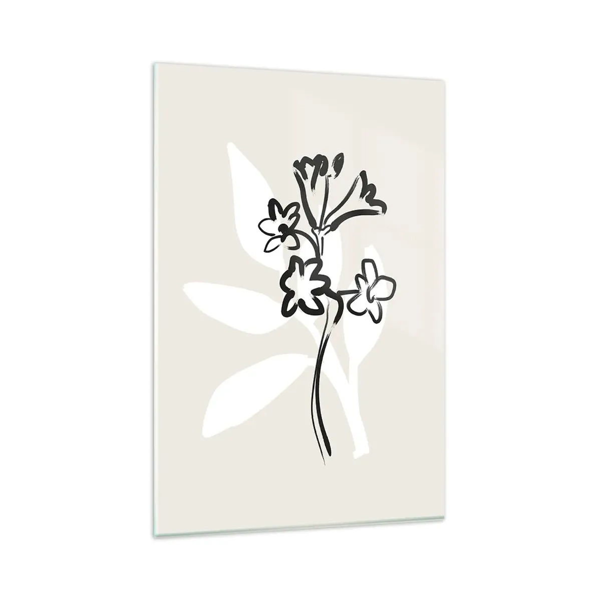 Obraz na skle - Náčrtek pro herbář - 80x120 cm