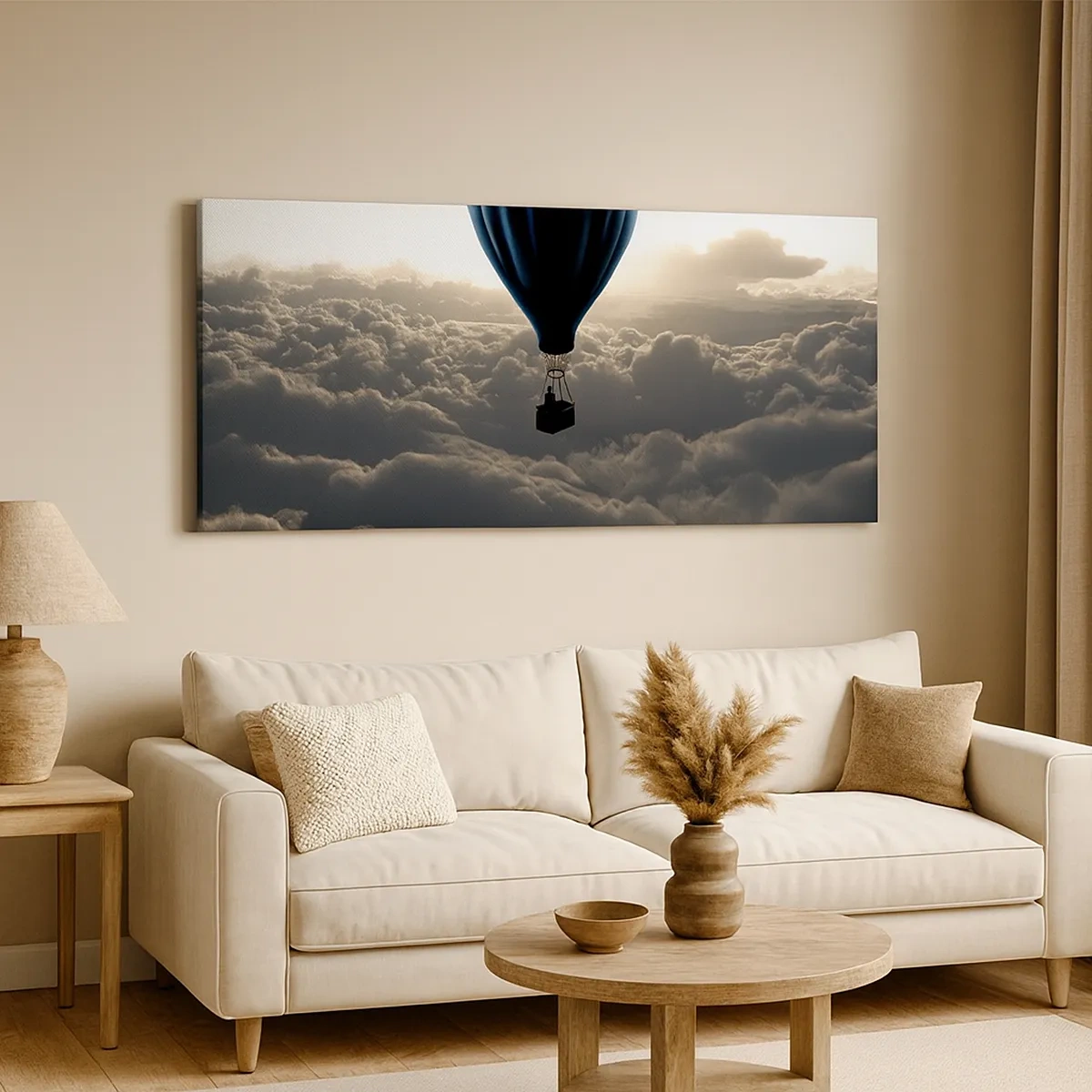 Obraz na plátně - Poutník nad oblaky - 30x30 cm