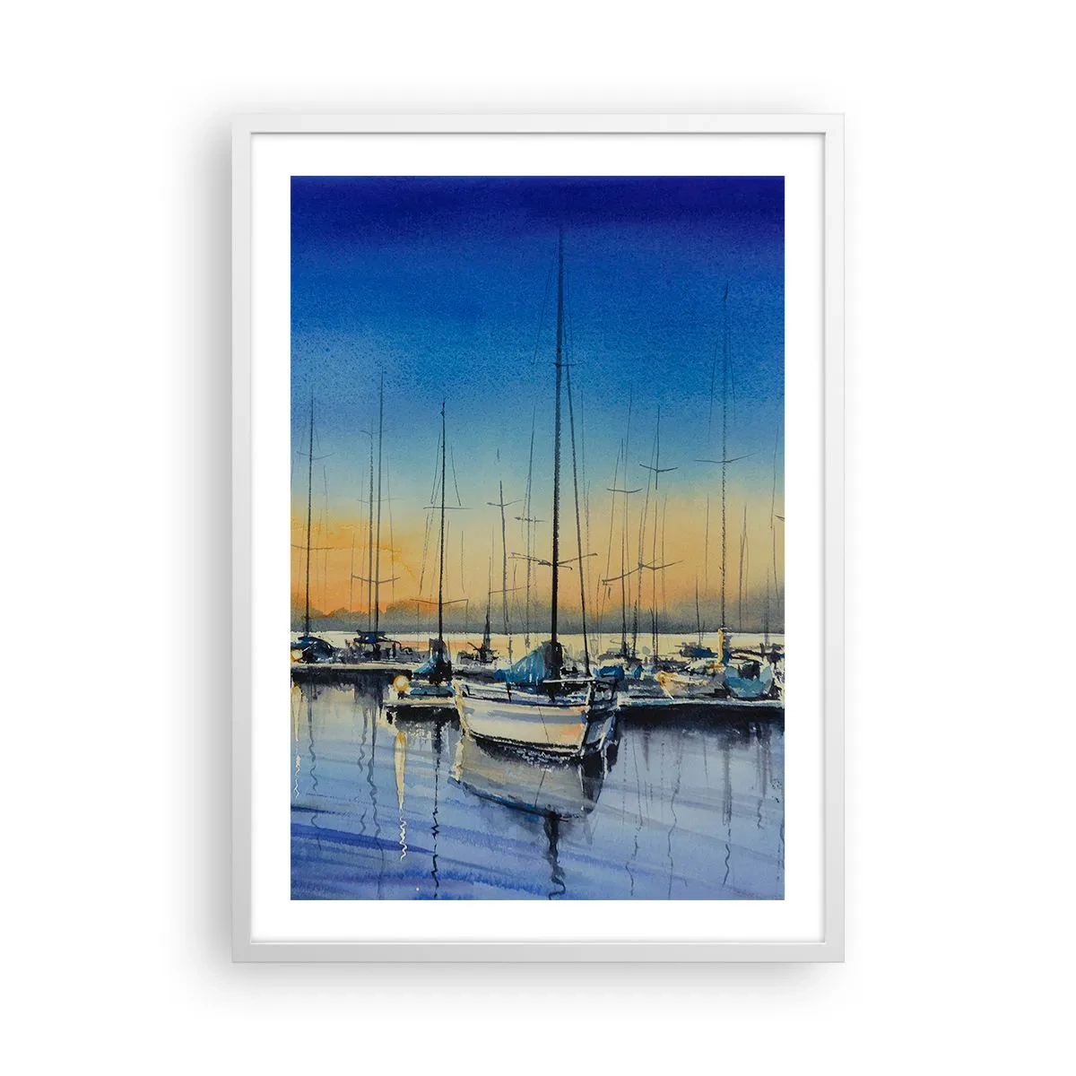 Plakát v bílém rámu - Konec dobrého dne - 50x70 cm