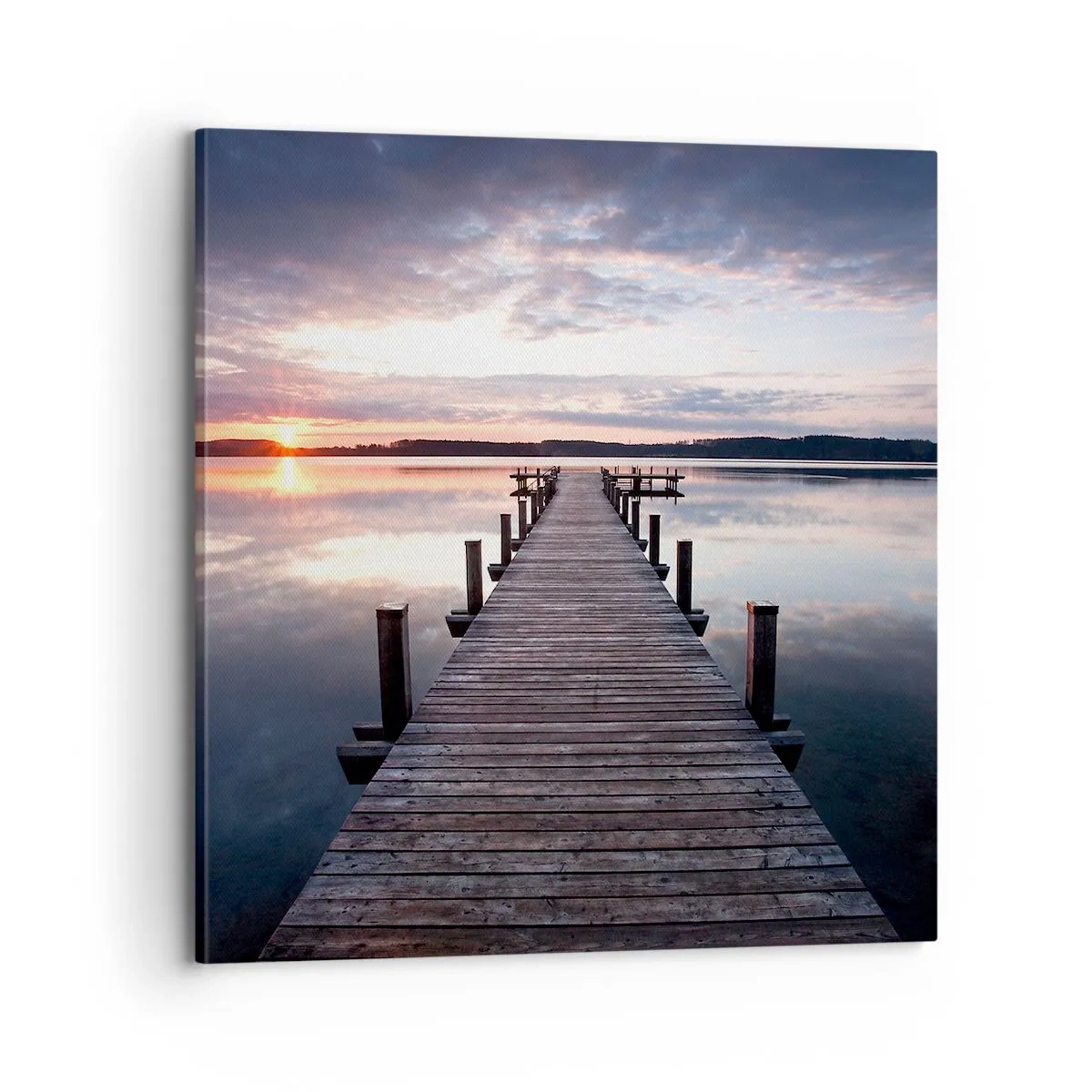 Obraz na plátně - Tichá hranice mezi dnem a nocí - 70x70 cm