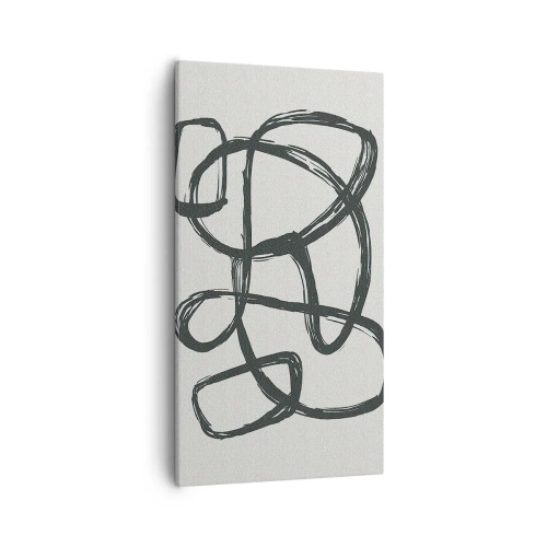 Obraz na plátně - Abstrakce ve smyčce - 55x100 cm