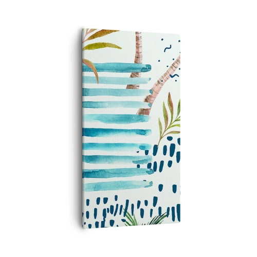 Obraz na plátně - Prázdniny pod palmami - 55x100 cm