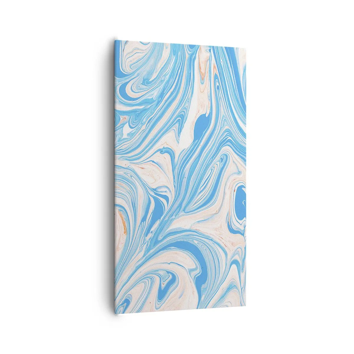 Obraz na plátně - Cákance v tyrkysu - 65x120 cm