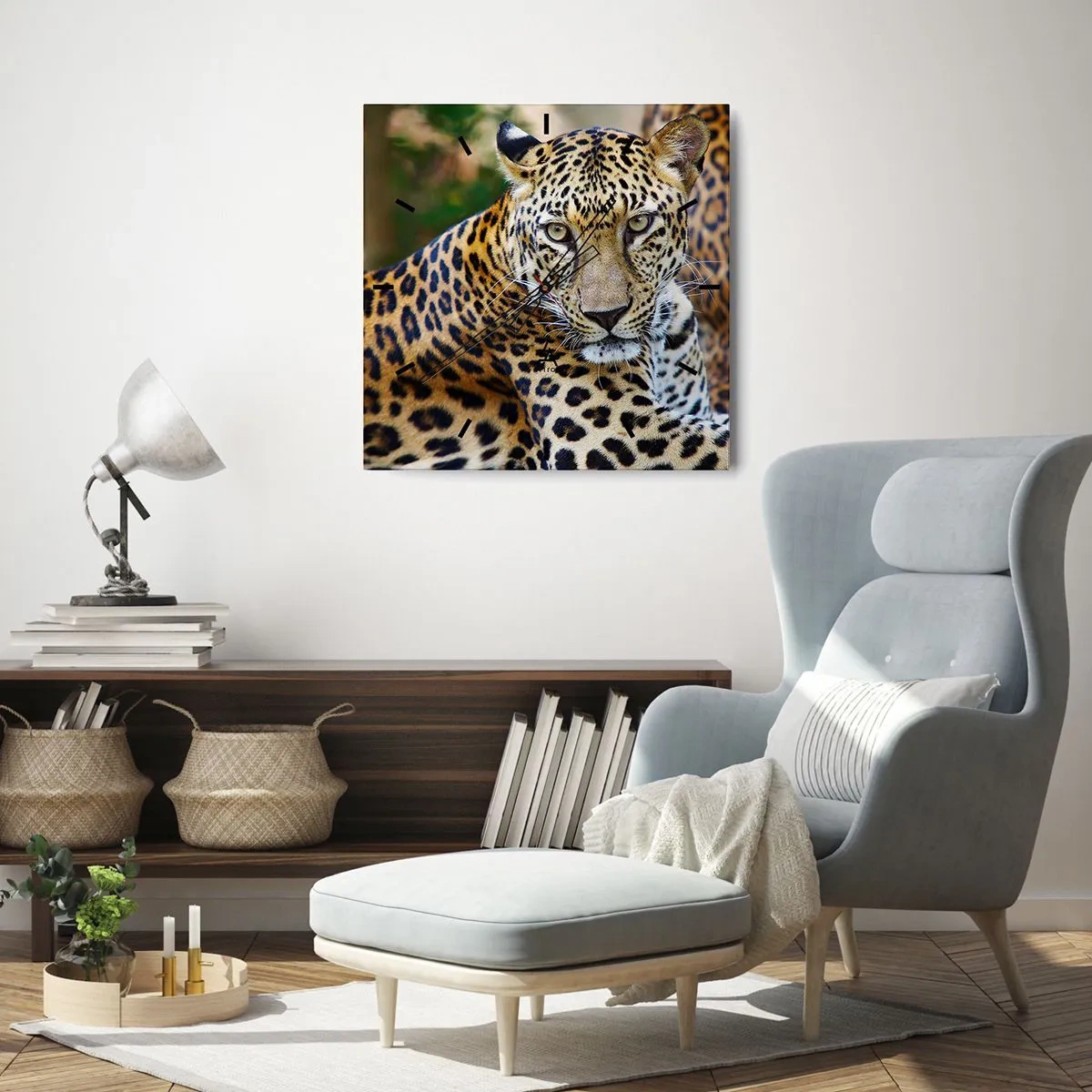 Nástěnné hodiny - Divoký a klidný - 40x40 cm