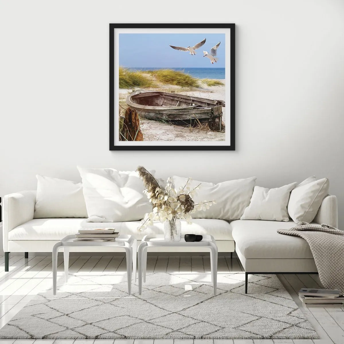 Plakát v černém rámu - Větrem ozářené - 50x50 cm